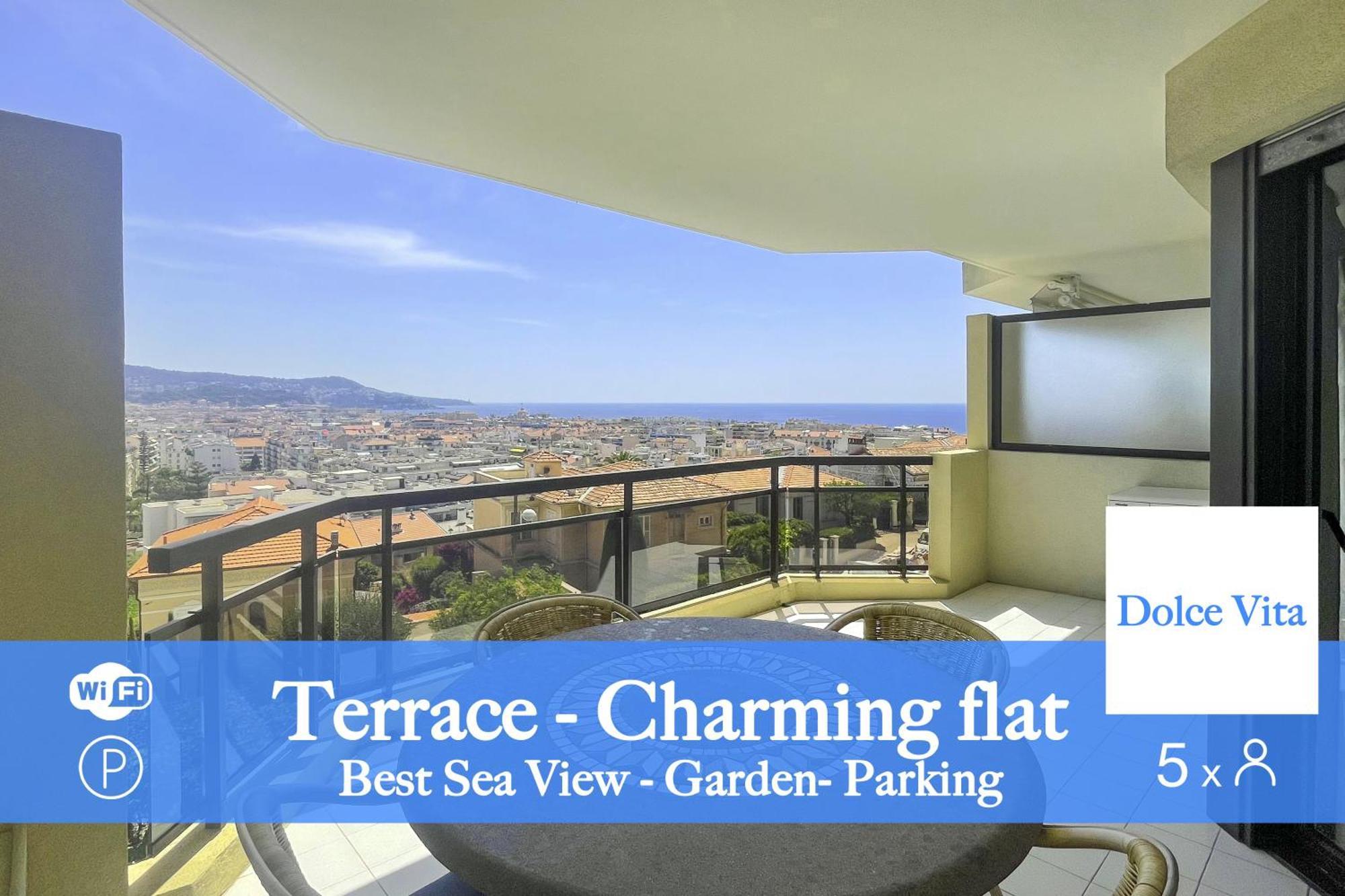 La Dolce Vita 5 Pers Parking Terrazza Daire Nice Dış mekan fotoğraf